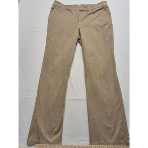 New York & Company women's khaki flat front chino pants sz. 18 tall Cotton